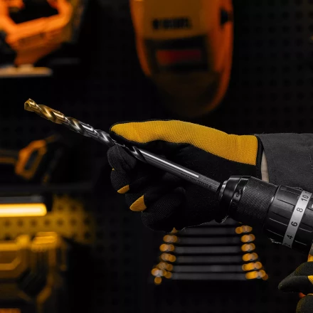 Сверло спиральное по металлу Denzel, 11 х 195 мм, Р6М5, Golden Tip, удлиненное 718264 купить в Надыме