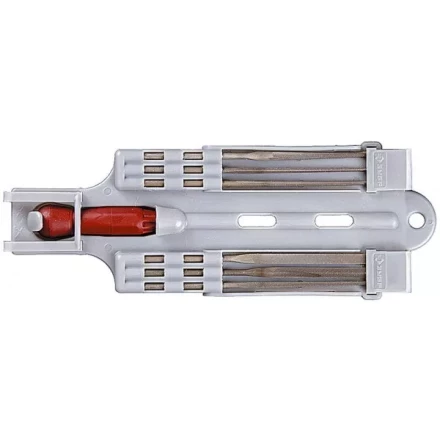 Набор ЗУБР: Надфили с пластиковой ручкой, с подвеской, 140мм, 6шт 4-16055-H6 купить в Надыме