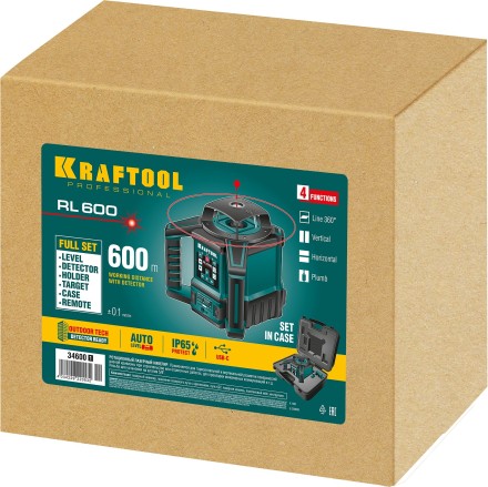 Нивелир лазерный ротационный RL600 600м, IP65 34600 купить в Надыме