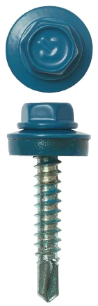 Саморезы ЗУБР окраш., RAL 5009 небесно-голуб., для крепл. кров. матер. к дерев. обреш., 4.8x29мм, 400шт 4-300315-48-029-5009 купить в Надыме