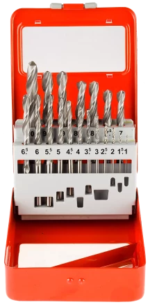 Наборы сверл по металлу Р6М5 точность В серия МАСТЕР купить в Надыме