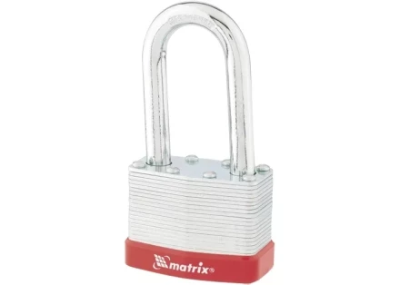 Замок навесной 50 мм удлиненная дужка MATRIX 91809 купить в Надыме