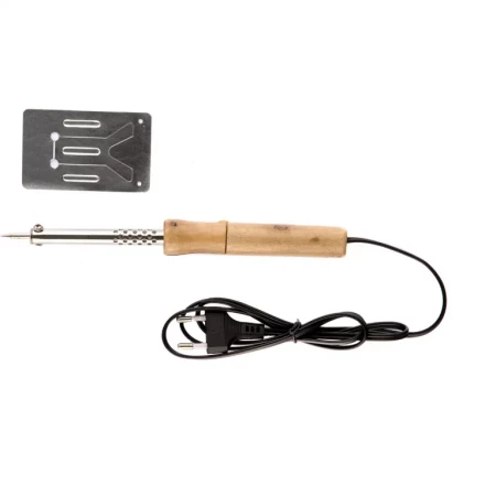 Паяльник с ручкой из дерева 40 Вт 220 В Sparta 913102 купить в Надыме