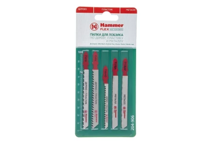 Пилки для лобзика HAMMER JG WD-PL-MT set No6 (5pcs) купить в Надыме