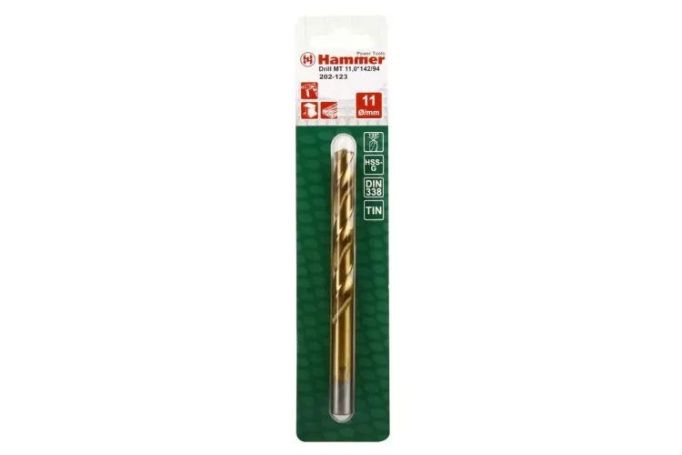 Сверло по металлу HAMMER Ф11х142мм (DR MT 11,0мм*142/94мм) купить в Надыме