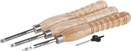 Набор ЗУБР "ЭКСПЕРТ": Токарные резцы по дереву,"Ромб","Квадрат","Круг",твердосплав наконеч из карбида W, 100*340мм, 3шт 18371-H3 купить в Надыме