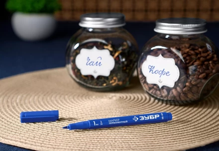 ЗУБР МП-100 синий, 1 мм перманентный маркер (06320-7) купить в Надыме