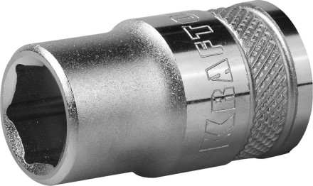 Торцовая головка KRAFTOOL &quot;INDUSTRIE QUALITAT&quot;, Cr-V, FLANK, хромосатинированная, 1/2&quot;, 12 мм 27805-12_z01 купить в Надыме