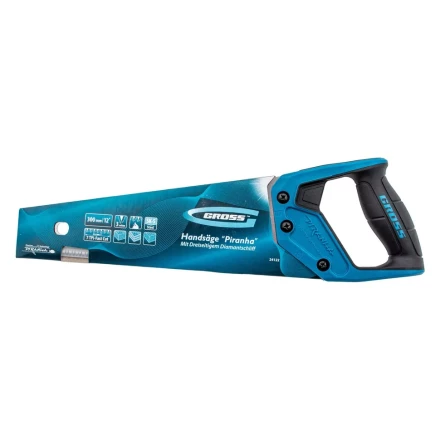 Ножовка по дереву "PIRANHA", 300 мм, 7 TPI, 3D-зуб, двухкомпонентная рукоятка Gross 24122 купить в Надыме