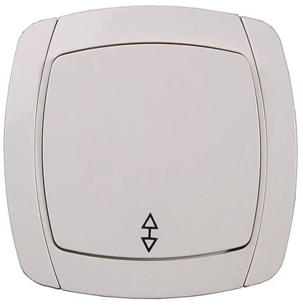 Выключатель СВЕТОЗАР "CITY LIGHT" проходной одноклавишный в сборе, бежевый, 10А/~250В SV-54237-B купить в Надыме