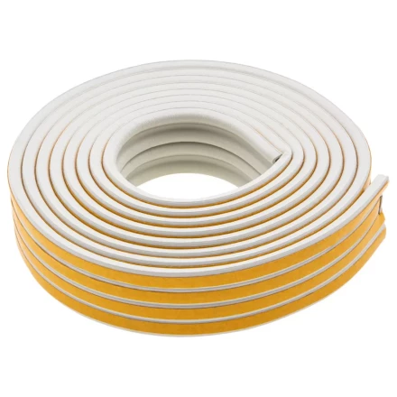 Уплотнитель резиновый, 12 м, профиль "P", белый Сибртех 88907 купить в Надыме