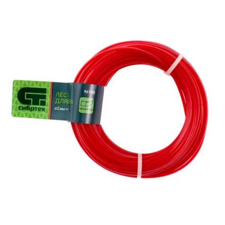 Леска для триммера квадратная, 2.0 мм х 15 м, Россия Сибртех 961555 купить в Надыме