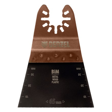 Насадка для МФИ режущая прямая, BiM, по металлу и дереву, 65 x 1.2 мм, мелкий зуб Denzel 782303 купить в Надыме