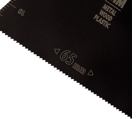 Насадка для МФИ режущая прямая, BiM, по металлу и дереву, 65 x 1.2 мм, мелкий зуб Denzel 782303 купить в Надыме