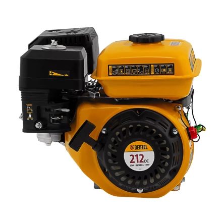 Двигатель бензиновый Denzel RX-17S, 7 л.с., 212 см3, горизонтальный вал шлиц 25 мм 95102 купить в Надыме