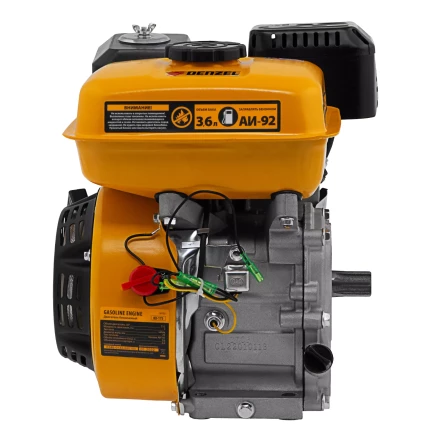 Двигатель бензиновый Denzel RX-17S, 7 л.с., 212 см3, горизонтальный вал шлиц 25 мм 95102 купить в Надыме