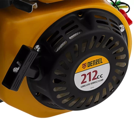 Двигатель бензиновый Denzel RX-17S, 7 л.с., 212 см3, горизонтальный вал шлиц 25 мм 95102 купить в Надыме