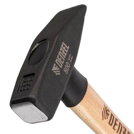 Молоток слесарный, Denzel 800 г, кованый квадратный боек, буковая рукоятка 10435 купить в Надыме