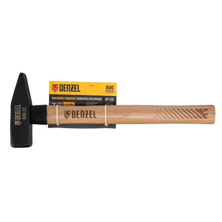 Молоток слесарный, Denzel 800 г, кованый квадратный боек, буковая рукоятка 10435 купить в Надыме