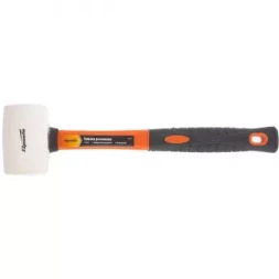 Киянка резиновая 225 г белая резина фибергласовая рукоятка SPARTA 11128