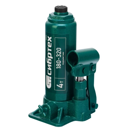Домкрат гидравлический бутылочный Сибртех 50802, 4 т, 180-320 мм купить в Надыме