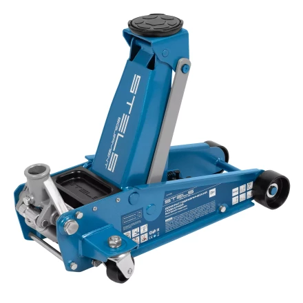 Домкрат гидравлический подкатной Stels 51139, 3 т, 120-450 мм, быстрый подъем, проф. купить в Надыме