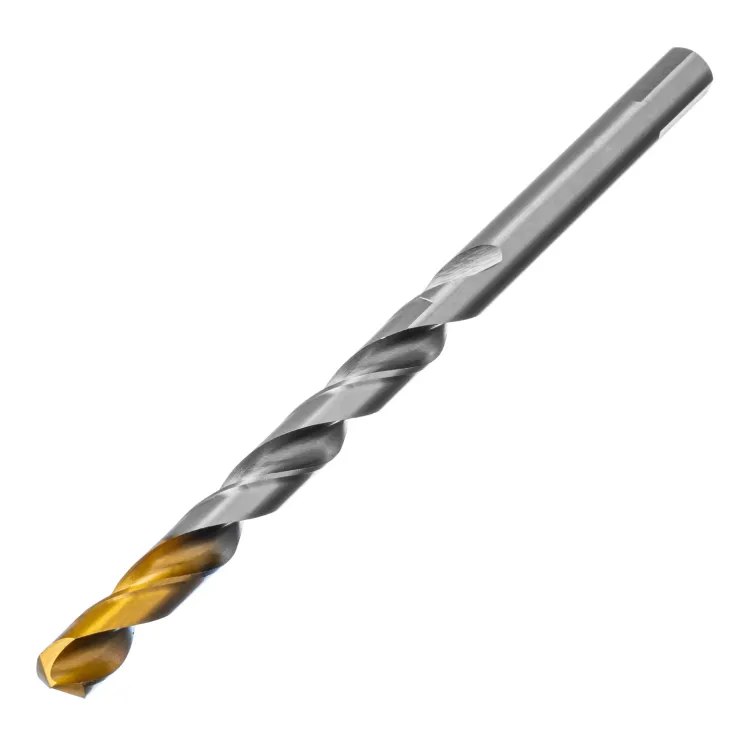 Сверло спиральное по металлу Denzel 12 x 205 мм, Р6М5, Golden Tip, удлиненное 718265 купить в Надыме