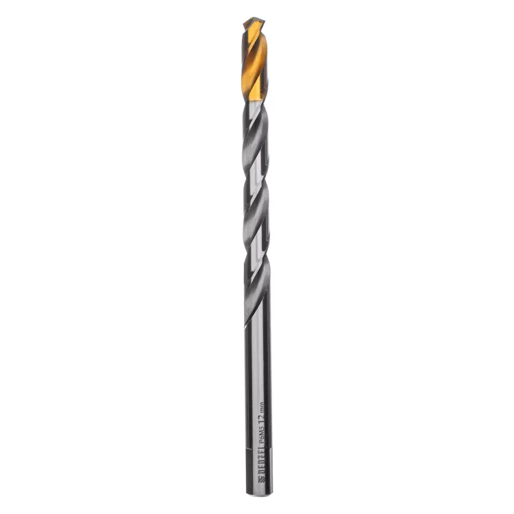 Сверло спиральное по металлу Denzel 12 x 205 мм, Р6М5, Golden Tip, удлиненное 718265 купить в Надыме