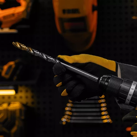 Сверло спиральное по металлу Denzel 12 x 205 мм, Р6М5, Golden Tip, удлиненное 718265 купить в Надыме