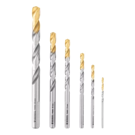 Набор сверл по металлу Denzel, 2-8мм, Р6М5-TiN, Golden Tip, 6 шт, 723000 купить в Надыме