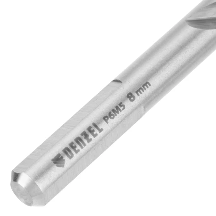 Набор сверл по металлу Denzel, 2-8мм, Р6М5-TiN, Golden Tip, 6 шт, 723000 купить в Надыме