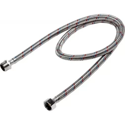 Подводка гибкая ЗУБР для воды, оплетка из нержавеющей стали, г/ш 1/2" - 1м 51005-G/S-100