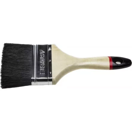 Кисть плоская STAYER "UNIVERSAL-EURO", чёрная натуральная щетина, деревянная ручка, 100мм 01022-100 купить в Надыме