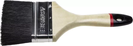 Кисть плоская STAYER "UNIVERSAL-EURO", чёрная натуральная щетина, деревянная ручка, 100мм 01022-100 купить в Надыме