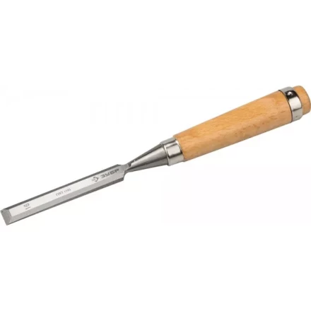 Стамеска-долото ЗУБР "ЭКСПЕРТ" с деревянной ручкой, хромованадиевая, 16мм 18096-16 купить в Надыме