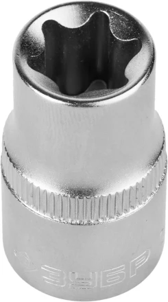 Головка торцовая ЗУБР "МАСТЕР" (1/2"), Cr-V, E-TORX, хроматированное покрытие, E14 27719-14 купить в Надыме