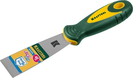 Шпательная лопатка KRAFTOOL с 2-компонент ручк, профилиров нержав полотно 10035-040 купить в Надыме