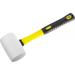 Киянка STAYER "PROFI" резиновая БЕЛАЯ, с фиберглассовой ручкой, 680г 20533-680