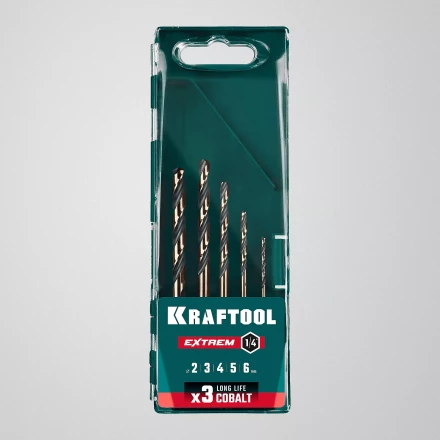 Набор сверл по металлу, хвостовик НЕХ-1/4, сталь М35-Со5% 29652-H5 купить в Надыме