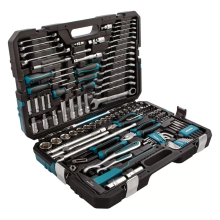 Набор инструментов 115 предметов, 120 зубьев, CrV, 1/4", 1/2" Gross 14152 купить в Надыме