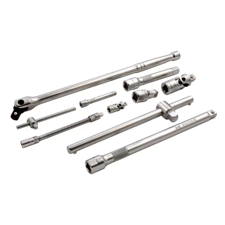 Набор инструментов 115 предметов, 120 зубьев, CrV, 1/4", 1/2" Gross 14152 купить в Надыме