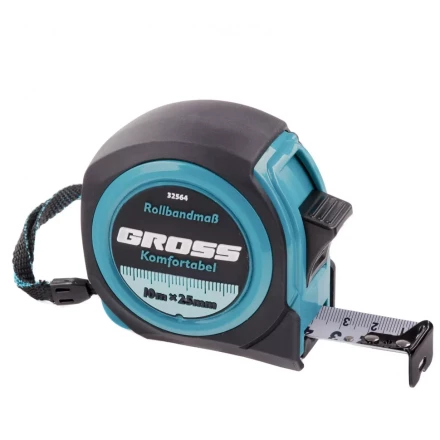 Рулетка Komfortabel 10 м х 25 мм обрезиненный корпус Gross 32564 купить в Надыме
