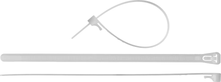 Кабельные стяжки разъемные белые КСР-Б1 нейлоновые промфасовка серия ПРОФЕССИОНАЛ купить в Надыме