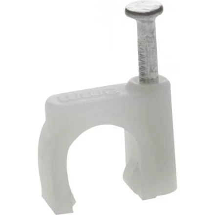 ЗУБР "МАСТЕР". Скоба-держатель для круглого кабеля, с оцинкованным гвоздем, 12 мм, 40 шт 45111-12 купить в Надыме