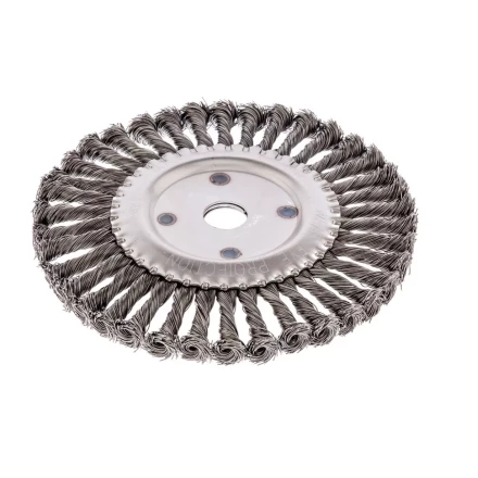 Щетка для УШМ 200 мм посадка 22,2 мм Плоская крученая проволока 0,5 мм Сибртех 746387 купить в Надыме