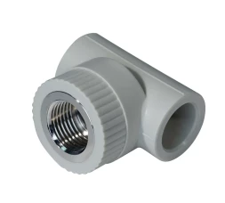 Тройник комб. PP-R ВР 32мм х1 серый (10/40) 44252