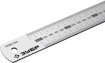 ЗУБР Про-200, длина 2,0 м, усиленная нержавеющая линейка, Профессионал (34280-200) купить в Надыме