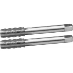 Метчики ЗУБР "ЭКСПЕРТ" машинно-ручные, комплектные для нарезания метрической резьбы в сквозных отверстиях, М14х2,0, 2шт 4-28007-14-2.0-H2