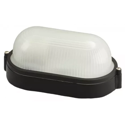 Светильник уличный СВЕТОЗАР влагозащищенный, овал, цвет черный, 60Вт SV-57201-B купить в Надыме