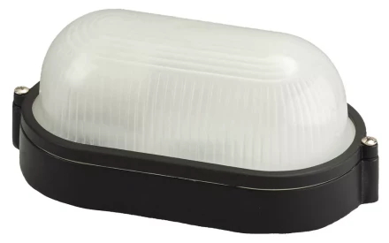 Светильник уличный СВЕТОЗАР влагозащищенный, овал, цвет черный, 60Вт SV-57201-B купить в Надыме